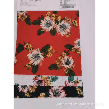 Spandex Ribbed Model Drop Print Rib Fabric